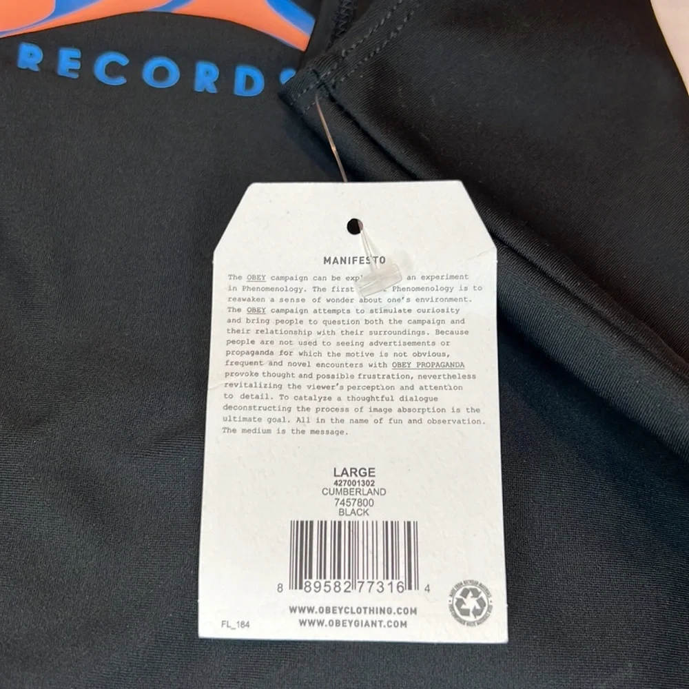 OBEY CUMBERLAND SCORPION ONE PIECE / BLACK / SIZE L